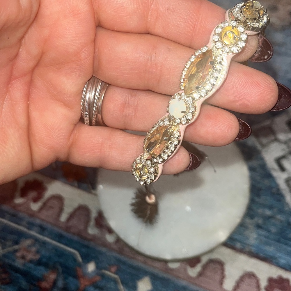 Elegant Gold and Pink Bracelet